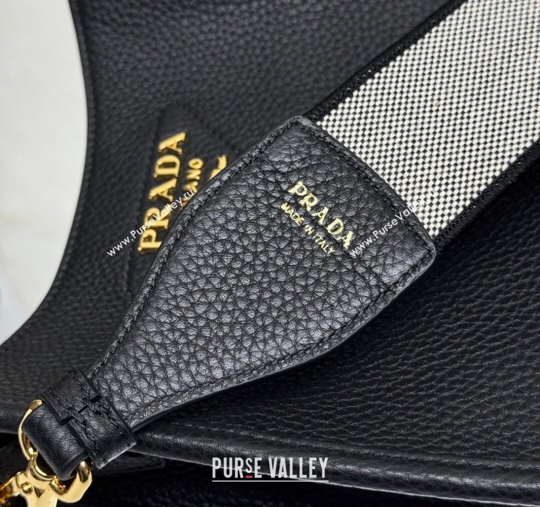 Prada Leather mini shoulder bag Black 2025 1BH191 (YZ-250521013)