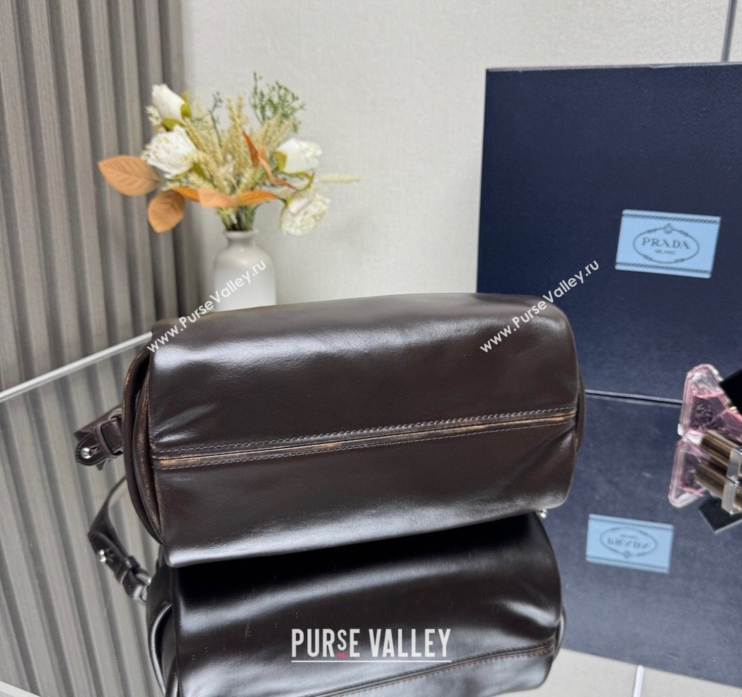 Prada Nappa leather shoulder bag Dark Brown 2025 2VH188 (YZ-250521016)