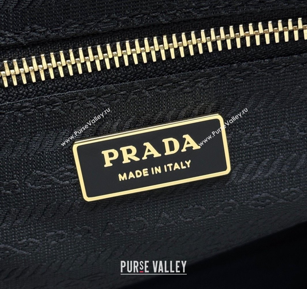 Prada Bonnie extra large leather handbag Dark Brown 2025 1BA439 (YZ-250521021)