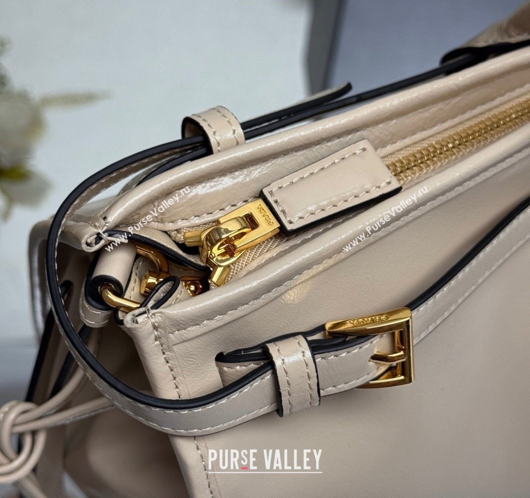 Prada Bonnie extra large leather handbag Light Beige 2025 1BA439 (YZ-250521022)