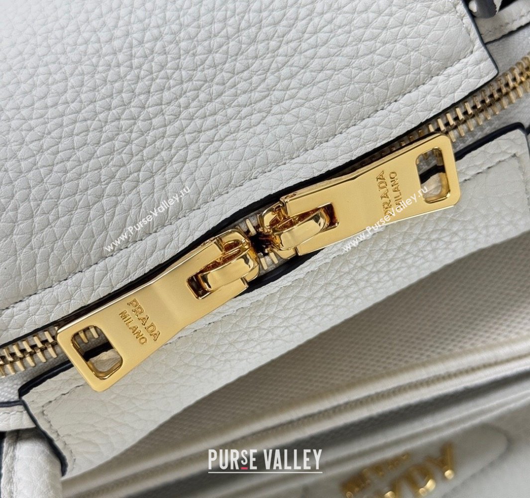 Prada Leather mini handbag White 2025 1BA362 (YZ-250521005)