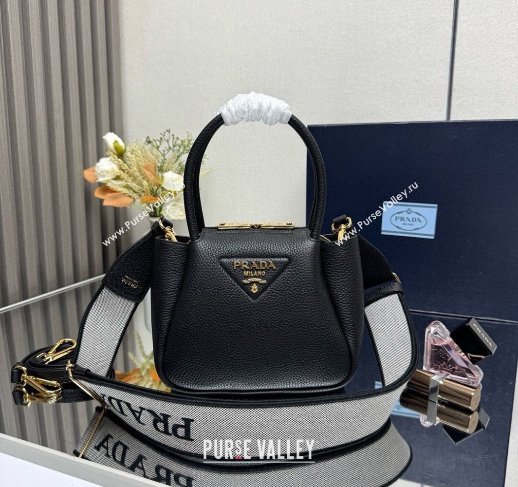 Prada Leather mini handbag Black 2025 1BA362 (YZ-250521006)