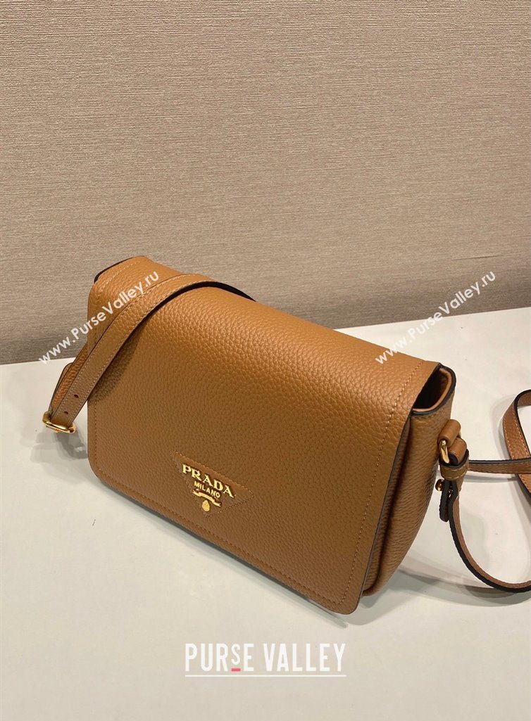 Prada Leather shoulder bag Brown 2025 1BD314 (YZ-250521067)