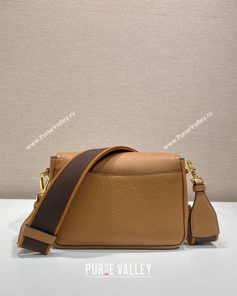 Prada Leather shoulder bag Brown 2025 1BD314 (YZ-250521067)
