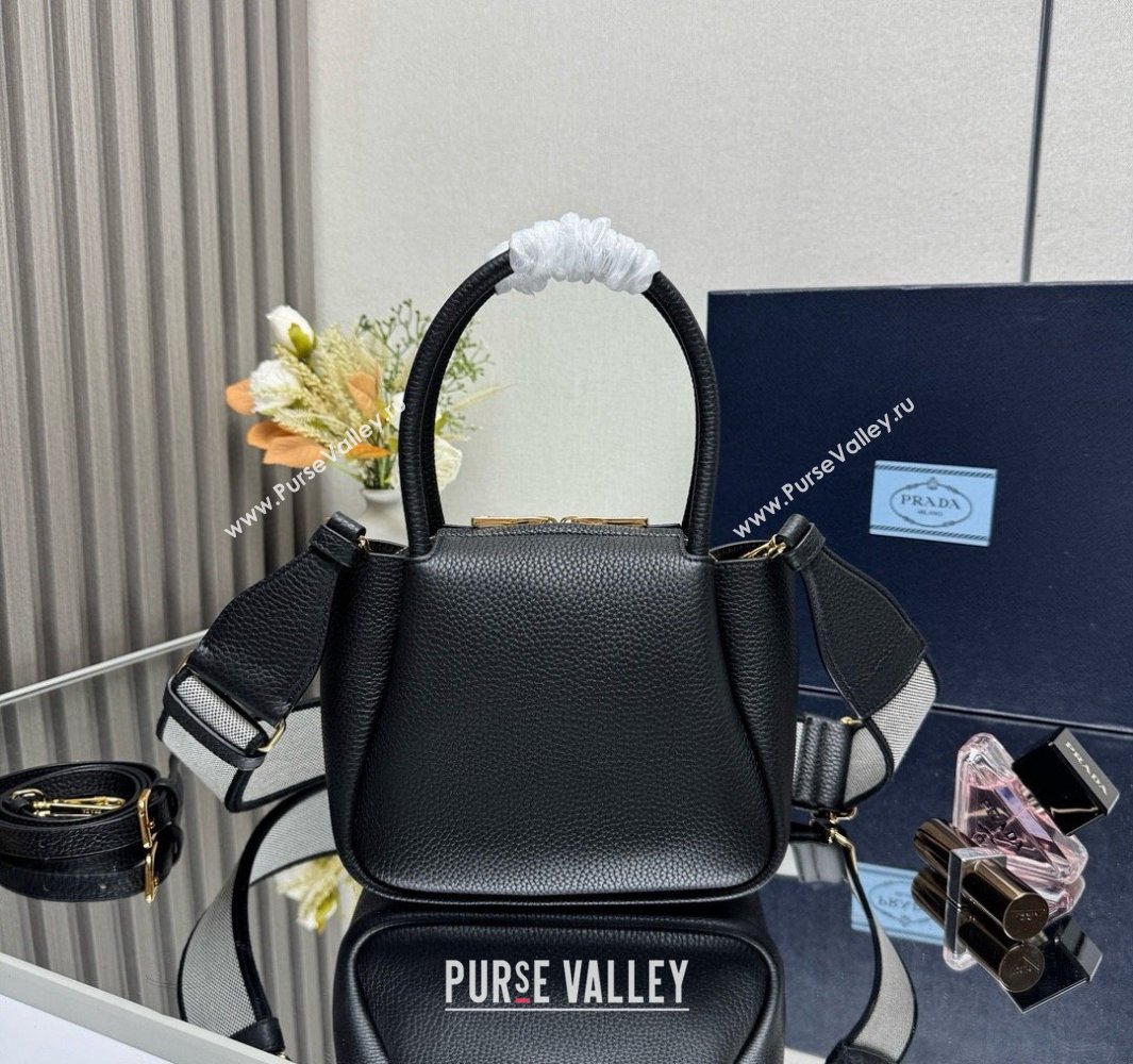 Prada Leather mini handbag Black 2025 1BA362 (YZ-250521006)