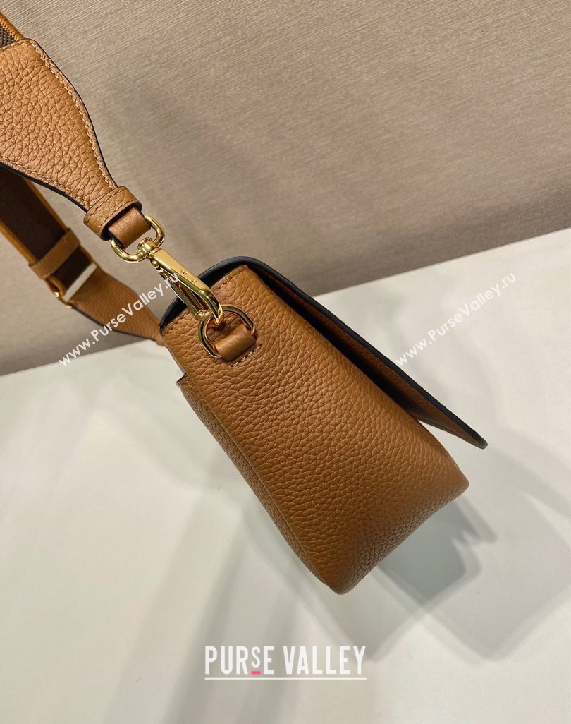 Prada Leather shoulder bag Brown 2025 1BD314 (YZ-250521067)