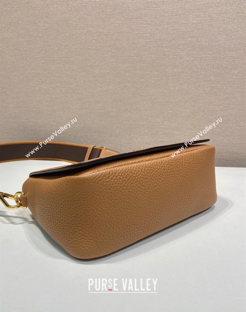 Prada Leather shoulder bag Brown 2025 1BD314 (YZ-250521067)