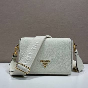 Prada Leather shoulder bag White 2025 1BD314 (YZ-250521068)
