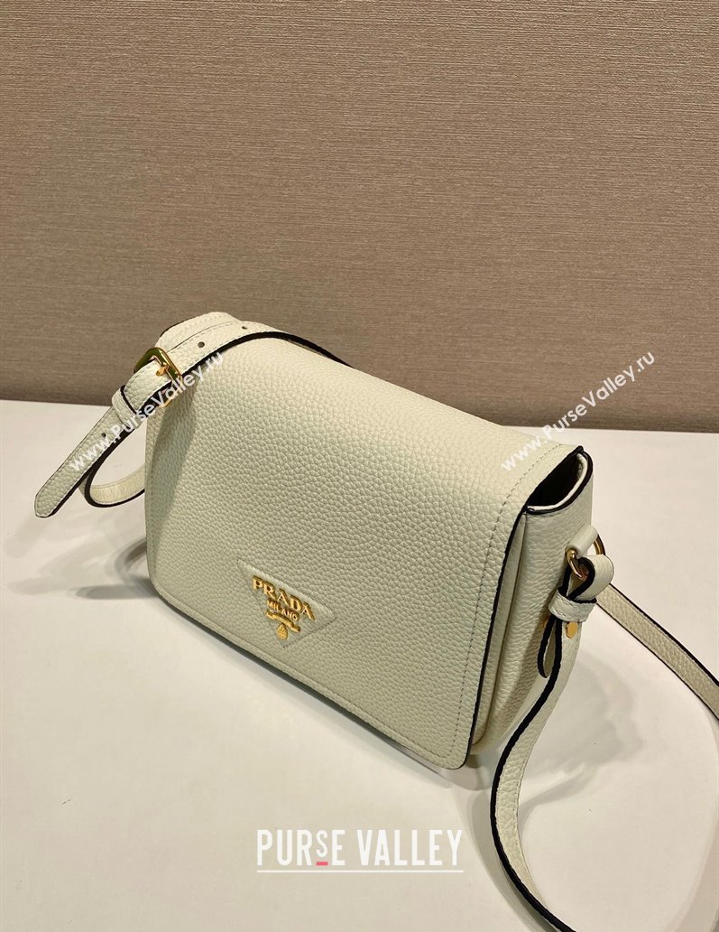 Prada Leather shoulder bag White 2025 1BD314 (YZ-250521068)