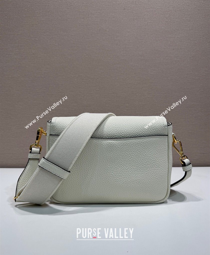 Prada Leather shoulder bag White 2025 1BD314 (YZ-250521068)