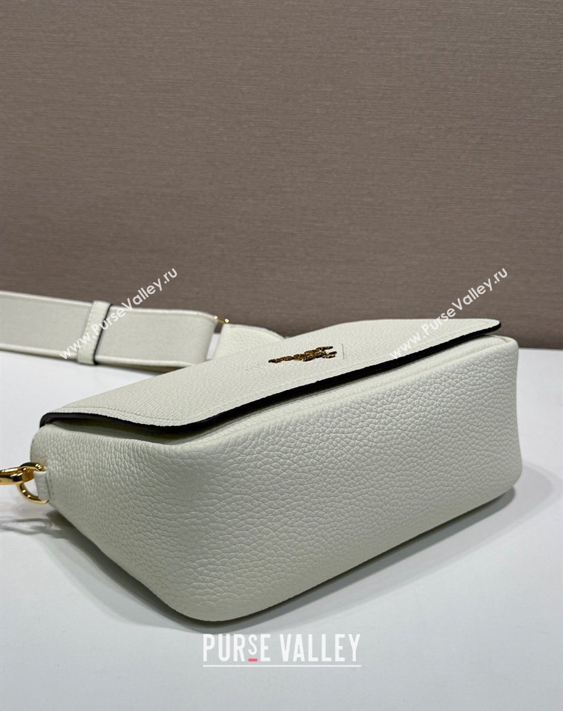 Prada Leather shoulder bag White 2025 1BD314 (YZ-250521068)