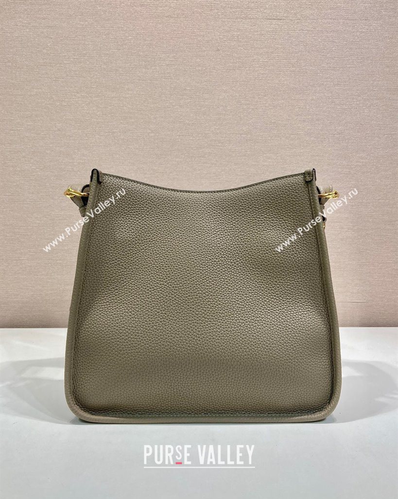 Prada Medium leather bag Clay Grey 2025 1BC073 (YZ-250521072)