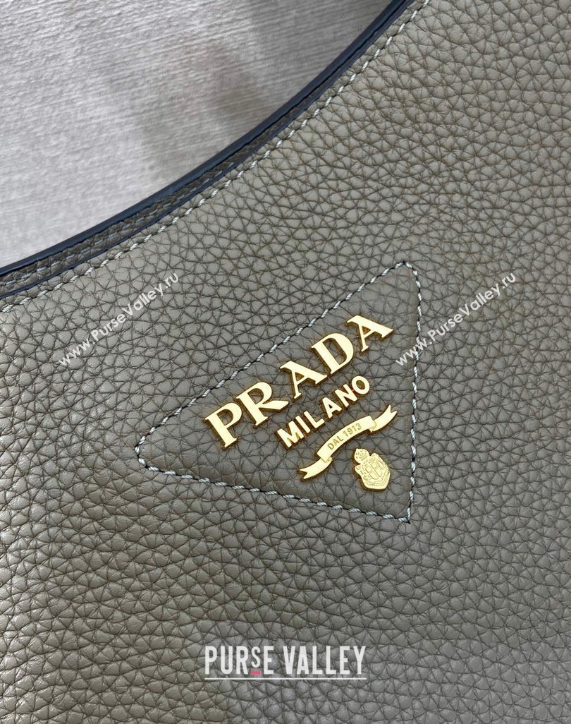 Prada Medium leather bag Clay Grey 2025 1BC073 (YZ-250521072)