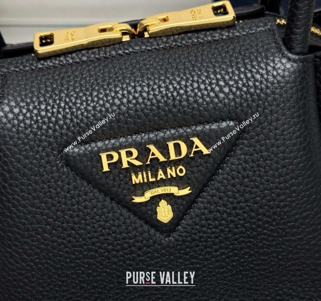 Prada Leather mini handbag Black 2025 1BA362 (YZ-250521006)