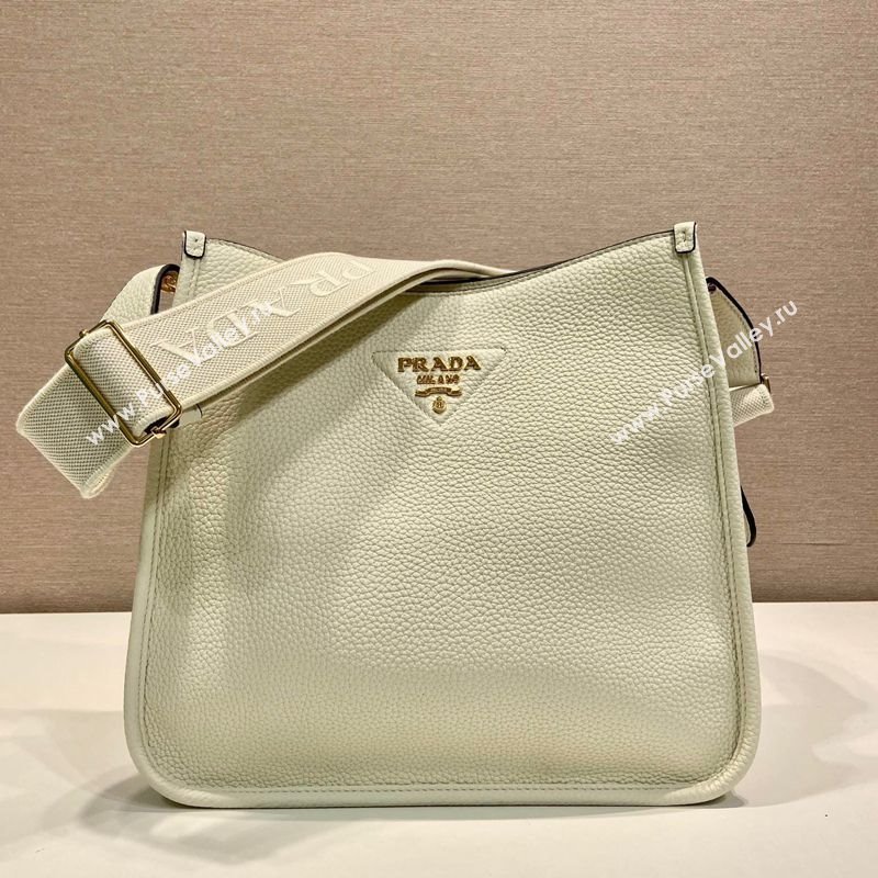 Prada Medium leather bag White 2025 1BC073 (YZ-250521073)