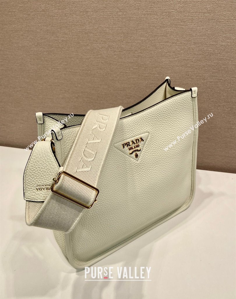 Prada Medium leather bag White 2025 1BC073 (YZ-250521073)