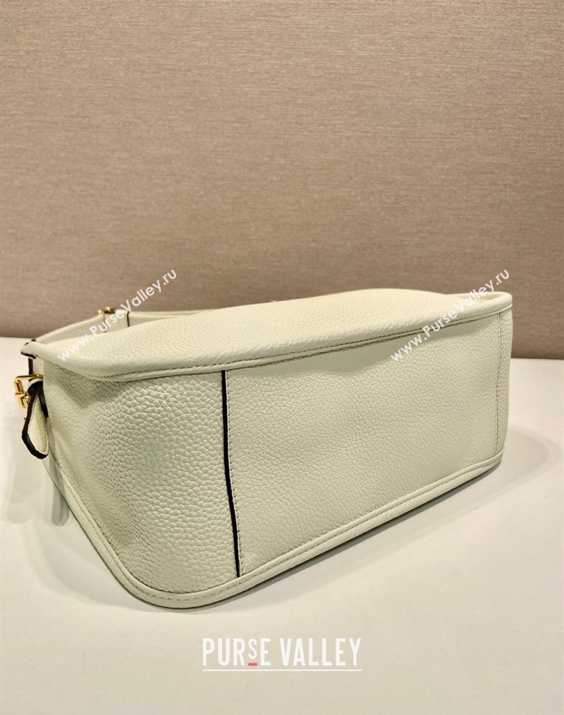 Prada Medium leather bag White 2025 1BC073 (YZ-250521073)