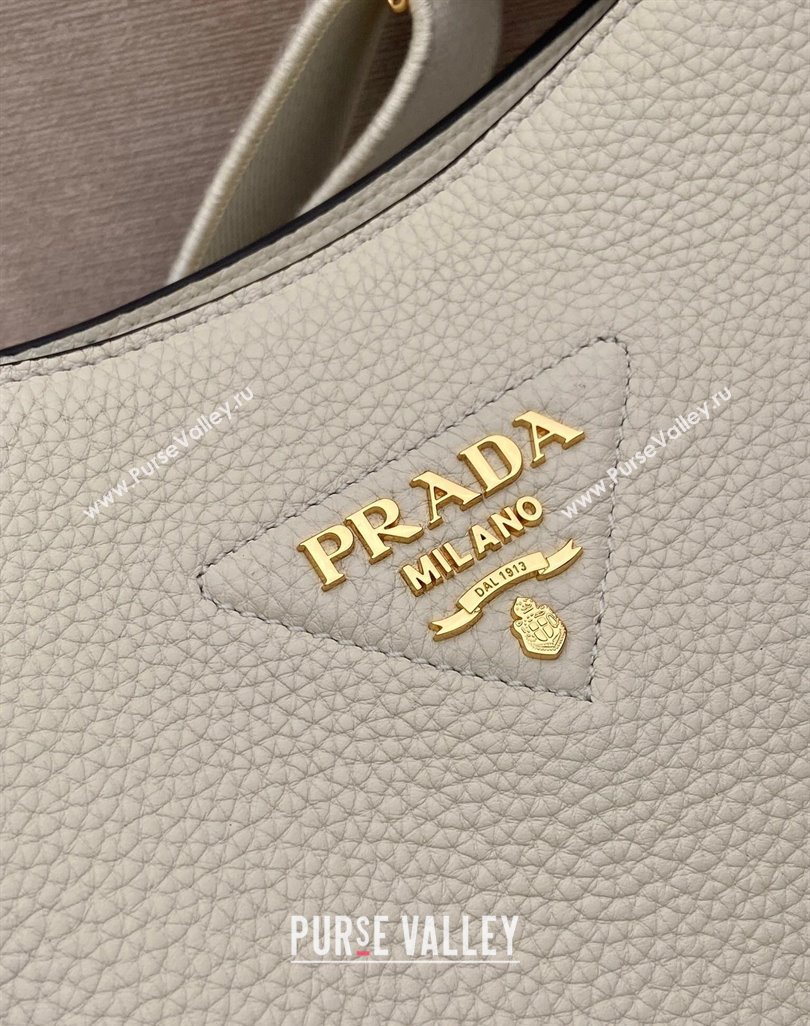 Prada Medium leather bag White 2025 1BC073 (YZ-250521073)