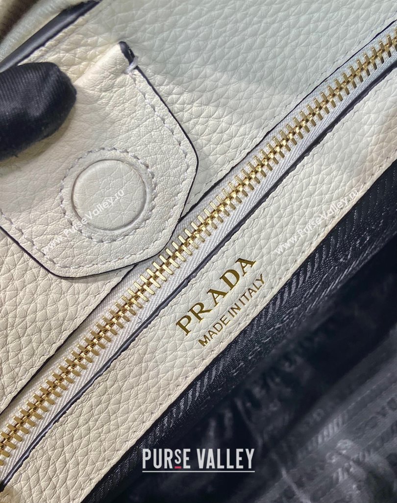 Prada Medium leather bag White 2025 1BC073 (YZ-250521073)