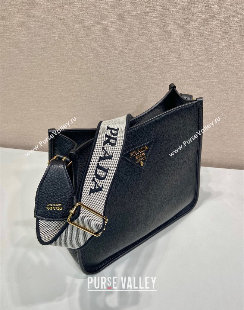 Prada Medium leather bag Black 2025 1BC073 (YZ-250521074)