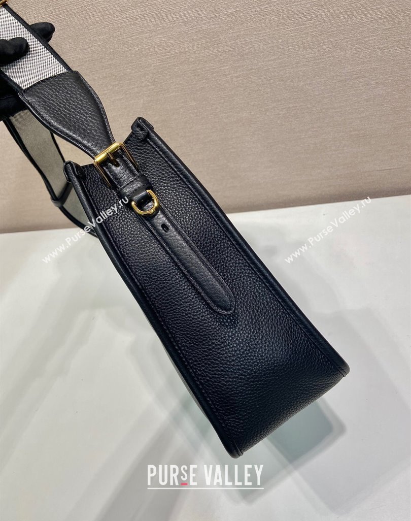 Prada Medium leather bag Black 2025 1BC073 (YZ-250521074)