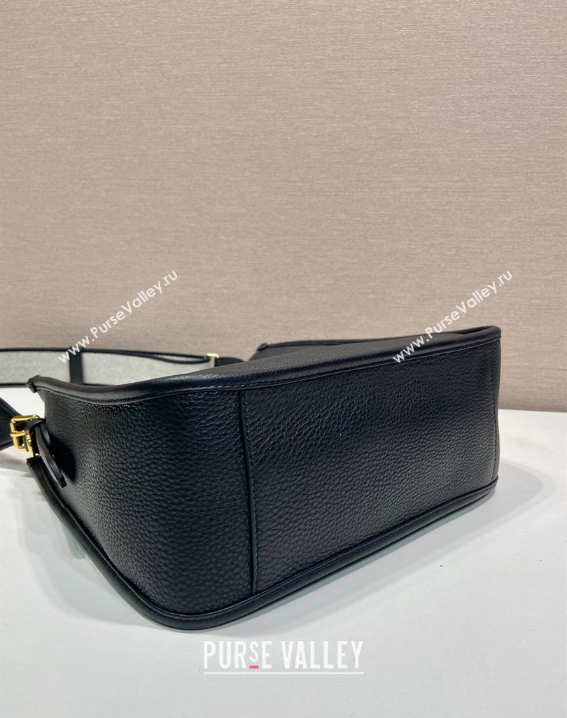 Prada Medium leather bag Black 2025 1BC073 (YZ-250521074)