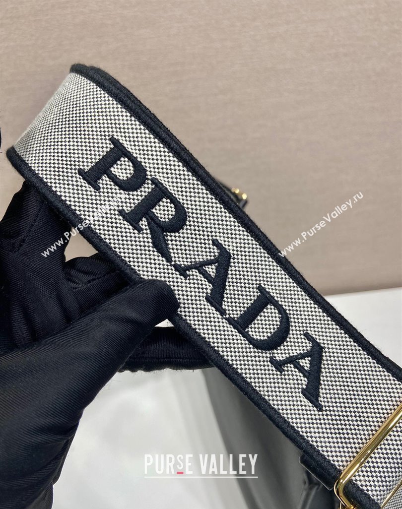 Prada Medium leather bag Black 2025 1BC073 (YZ-250521074)