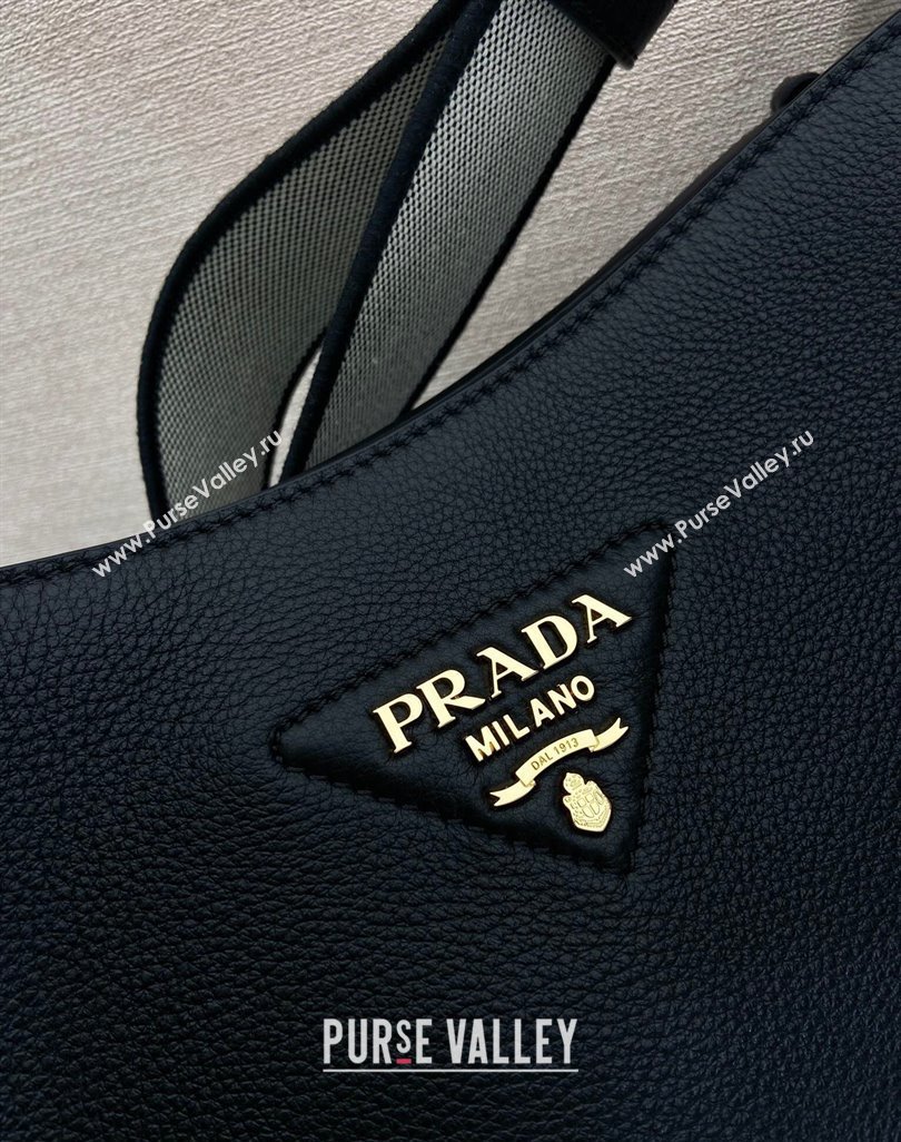 Prada Medium leather bag Black 2025 1BC073 (YZ-250521074)