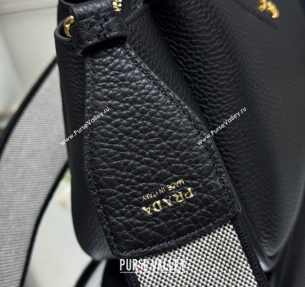 Prada Leather mini handbag Black 2025 1BA362 (YZ-250521006)