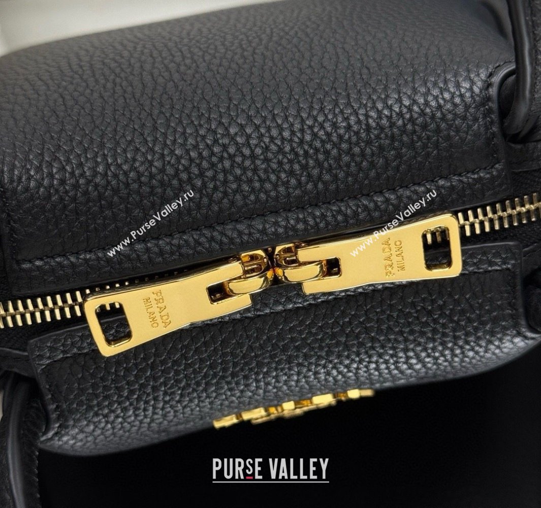 Prada Leather mini handbag Black 2025 1BA362 (YZ-250521006)