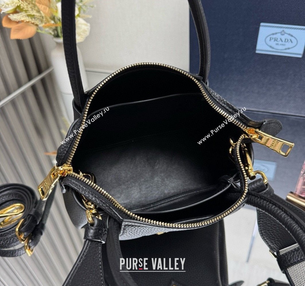 Prada Leather mini handbag Black 2025 1BA362 (YZ-250521006)