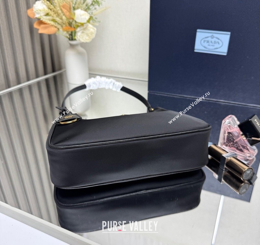Prada Re-Edition 2005 Re-Nylon and Saffiano hobo mini bag Black 2025 1N204M (YZ-250521078)