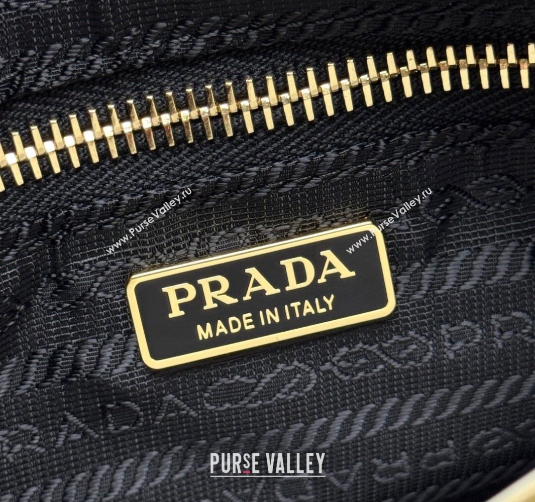 Prada Re-Edition 2005 Re-Nylon and Saffiano hobo mini bag Black 2025 1N204M (YZ-250521078)
