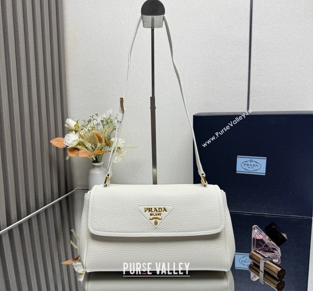 Prada Small leather shoulder bag White 2025 1BN022 (YZ-250521082)