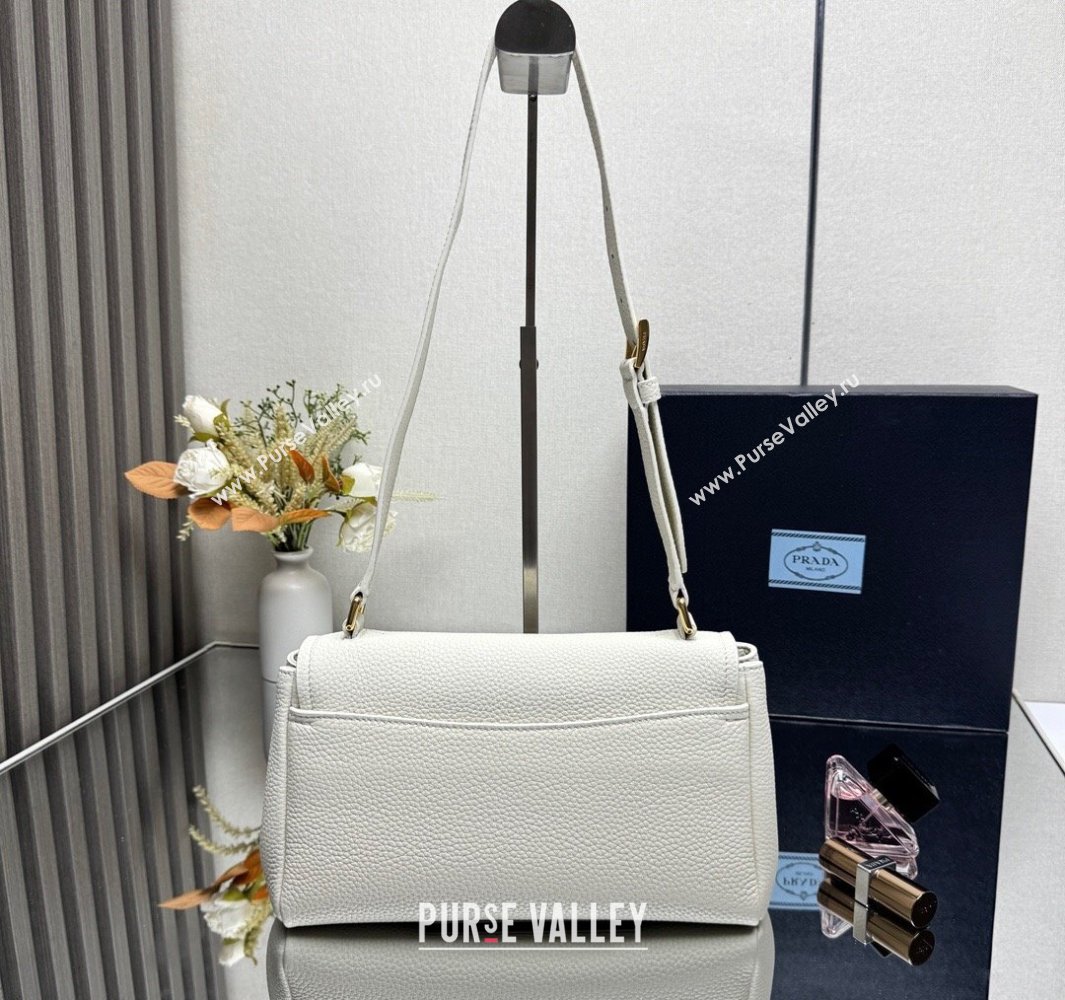 Prada Small leather shoulder bag White 2025 1BN022 (YZ-250521082)