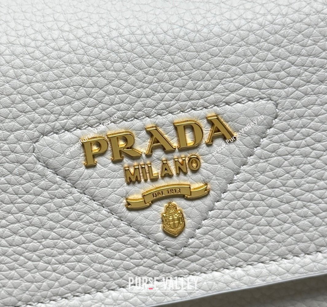 Prada Small leather shoulder bag White 2025 1BN022 (YZ-250521082)