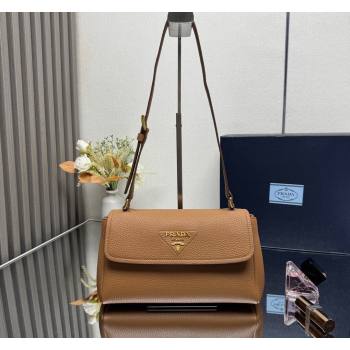 Prada Small leather shoulder bag Caramel Brown 2025 1BN022 (YZ-250521084)