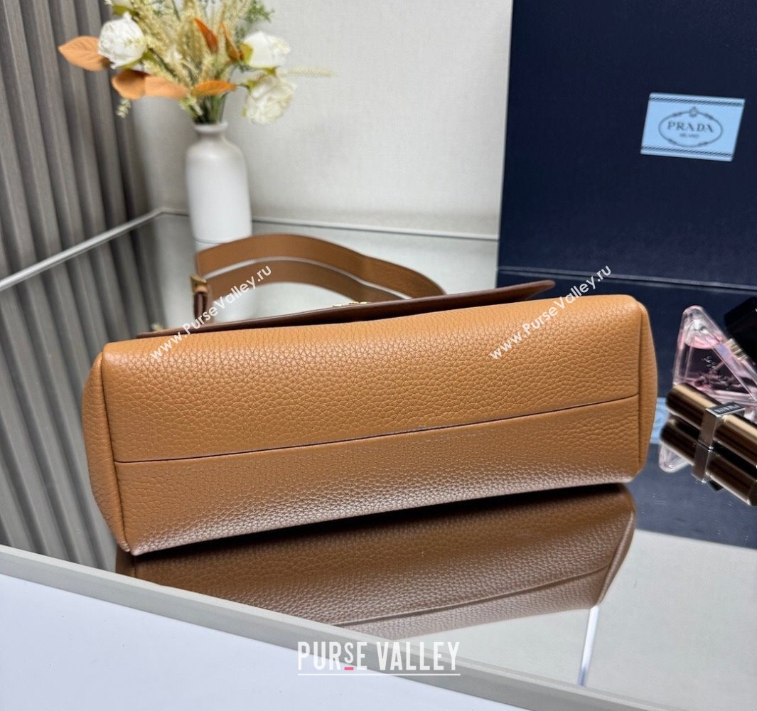 Prada Small leather shoulder bag Caramel Brown 2025 1BN022 (YZ-250521084)