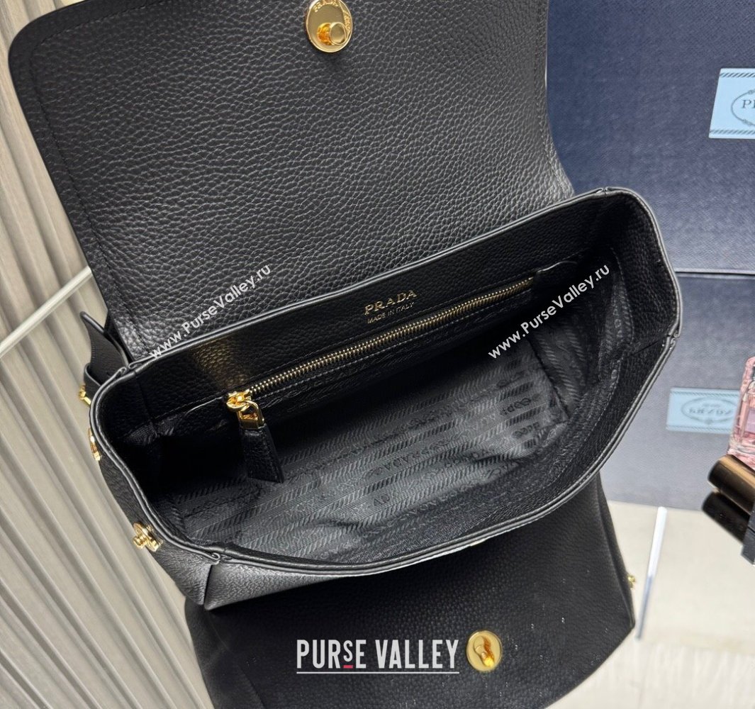 Prada Small leather shoulder bag Black 2025 1BN022 (YZ-250521085)