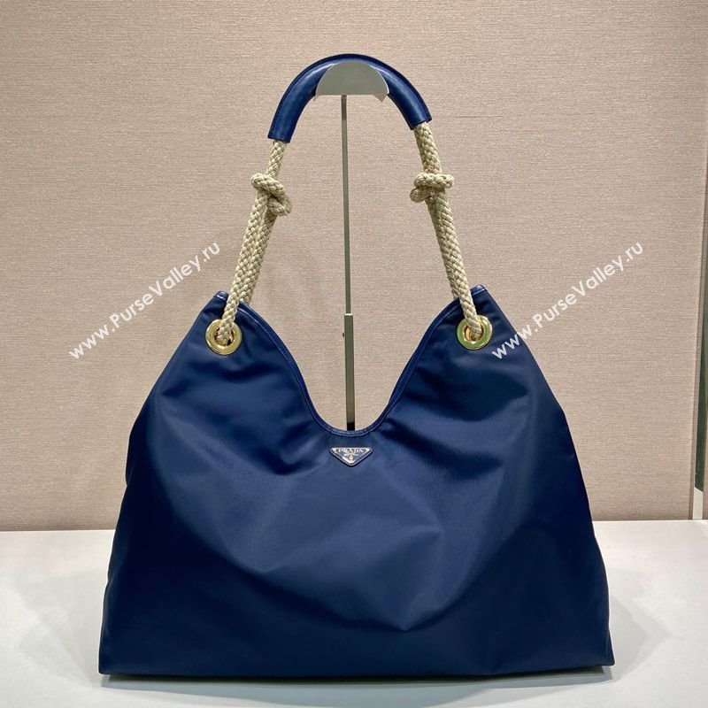 Prada Mariner large Re-Nylon shoulder bag 1BC244 Baltic Blue 2025 (YZ-250521092)