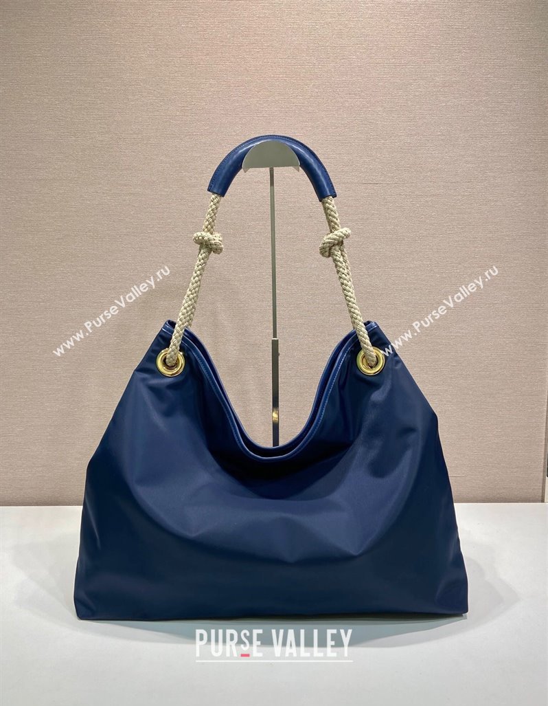 Prada Mariner large Re-Nylon shoulder bag 1BC244 Baltic Blue 2025 (YZ-250521092)