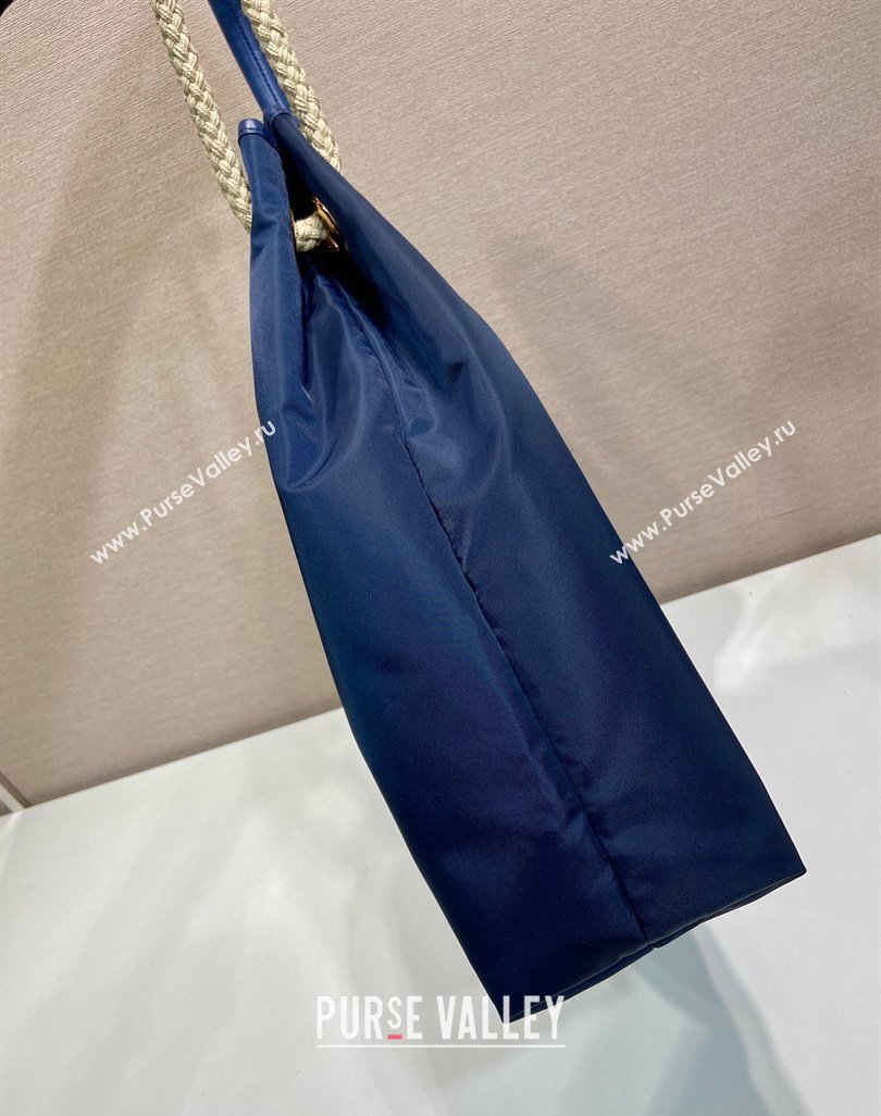 Prada Mariner large Re-Nylon shoulder bag 1BC244 Baltic Blue 2025 (YZ-250521092)