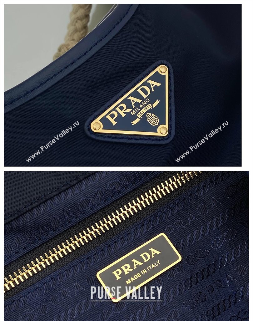 Prada Mariner large Re-Nylon shoulder bag 1BC244 Baltic Blue 2025 (YZ-250521092)