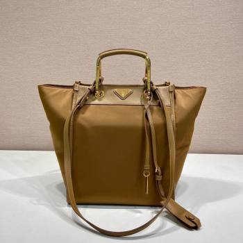 Prada Re-Nylon tote bag 1BG578 Brown 2025 (YZ-250521096)