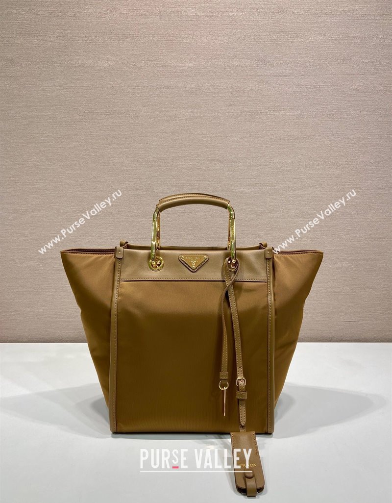 Prada Re-Nylon tote bag 1BG578 Brown 2025 (YZ-250521096)