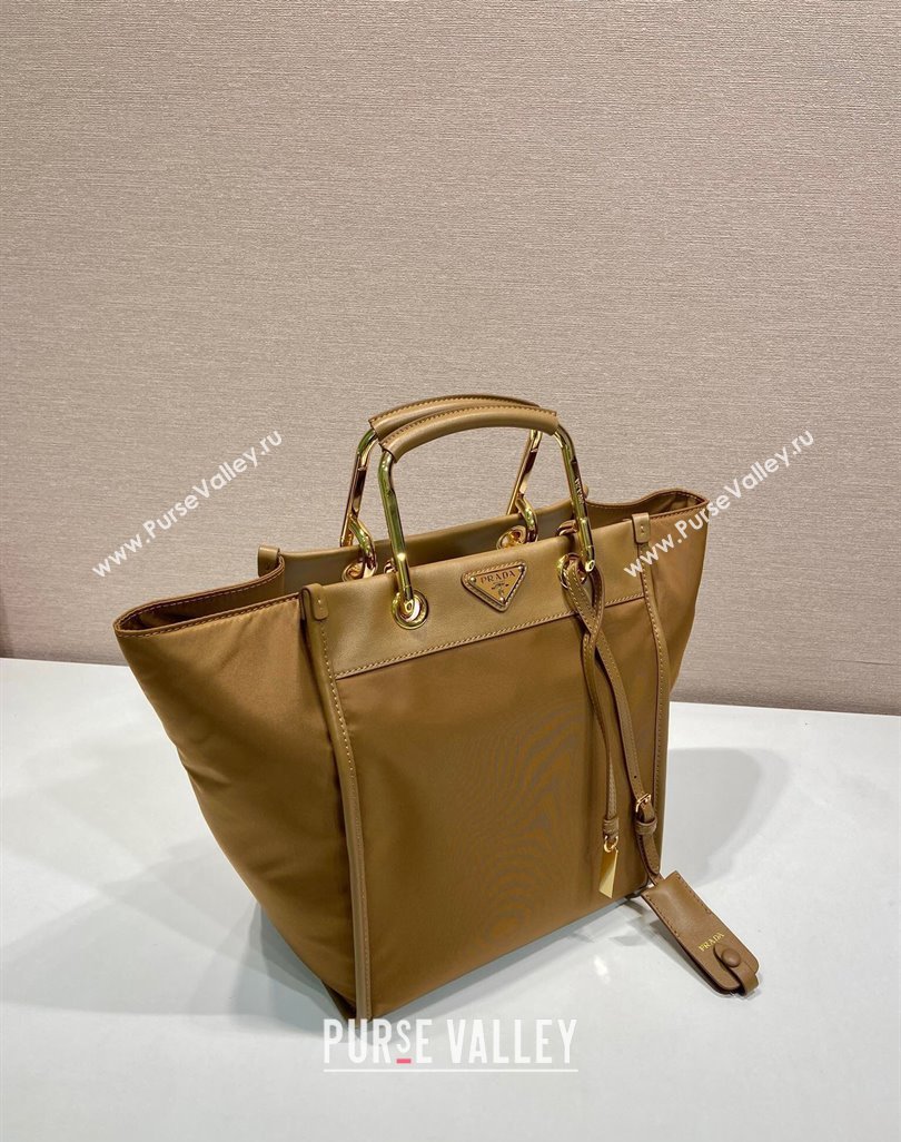 Prada Re-Nylon tote bag 1BG578 Brown 2025 (YZ-250521096)