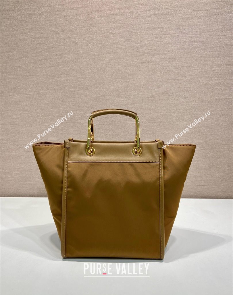 Prada Re-Nylon tote bag 1BG578 Brown 2025 (YZ-250521096)