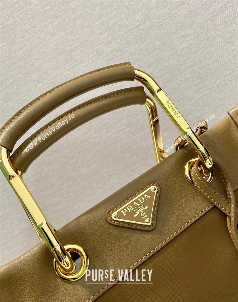 Prada Re-Nylon tote bag 1BG578 Brown 2025 (YZ-250521096)