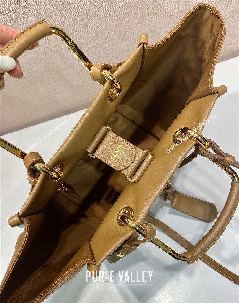 Prada Re-Nylon tote bag 1BG578 Brown 2025 (YZ-250521096)