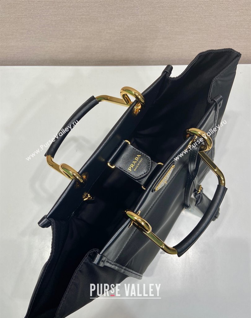 Prada Re-Nylon tote bag 1BG578 Black 2025 (YZ-250521097)